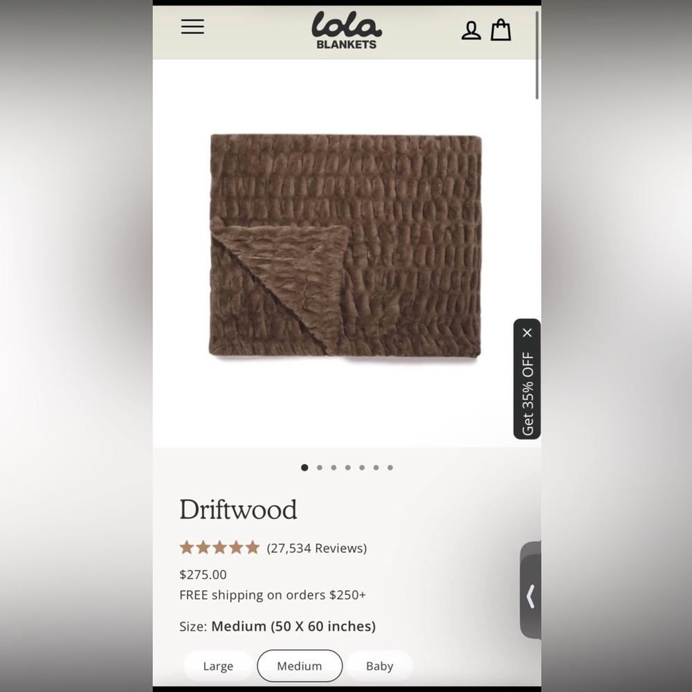 The Lola Blanket in Driftwood